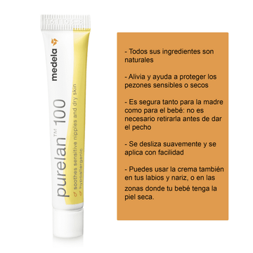 Crema 100% Lanolina Purelan 7g Medela - babycentro-com - Medela